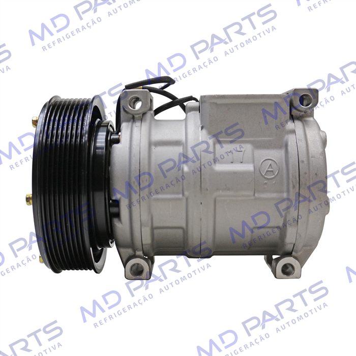 Compressor Modelo AA 10PA17AA Máquina John Deere 3510/ CH570/ CH670 2017> - 12 Volts Polia 8pk 140mm R134a - OEM: AH169875/ AN221429/ RE46609/ TY24304