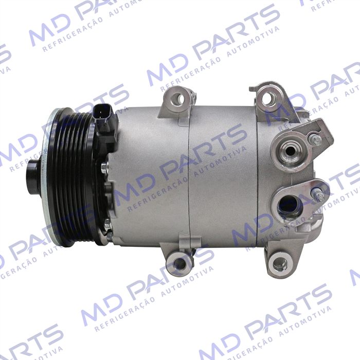 Compressor Ford Fiesta 1.5/ 1.6 2013 Até 2017 / EcoSport 1.6 Sigma 2013 Até 2017 - 12 Volts Polia 6pk 108mm OEM: AV11-19D629-BB / AV11-19D629-BC