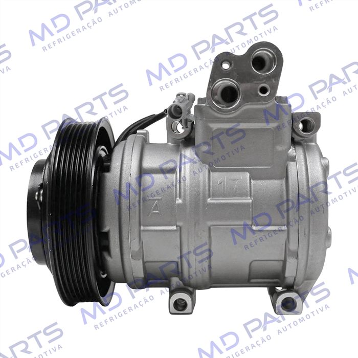 Compressor 10P15C Toyota Corolla Maio 2002 Até 2007 - 12 Volts Polia 6pk 140mm R134a OEM: 447.170.0650
