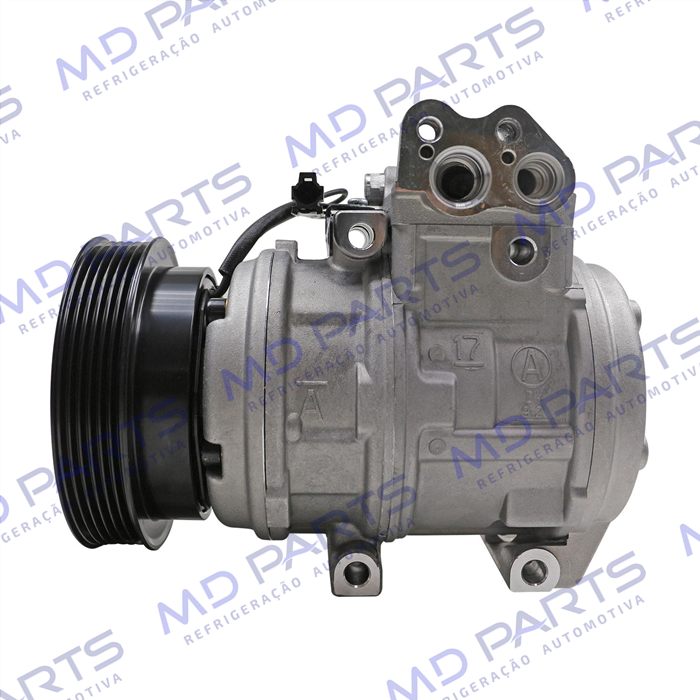 Compressor 10PA17 Doowon Kia Sportage / New Sportage Gasolia 2.0/2.7 8 Válvulas 2007>/ Hyundai Tucson - 12 Volts Polia 6pk 128mm