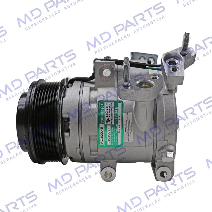Compressor Modelo FOMOCO Ford Ranger Diesel 2016 Até 2019 - 12 Volts Polia 7pk 115mm OEM: EB3B-19D629-DA