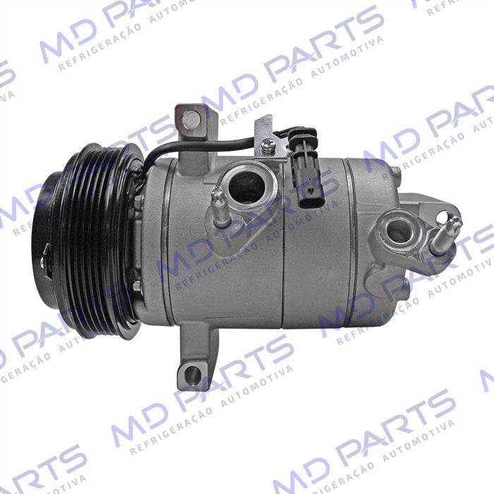 Compressor Chevrolet Onix/ Onix Plus Turbo 3 Cilindros 2020>/ Tracker 1.0/1.2 3cc Turbo 2020> - 12 Volts Polia 5pk 117mm OEM: 26304809/ 26297905