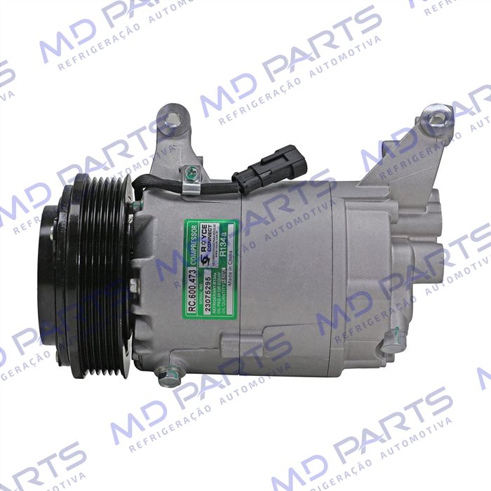 Compressor E-Torq Fiat Palio/ Doblo/ Strada Locker/ Bravo 1.8 2011>/ Punto 1.6/1.8 Tritec 2009> - 12 Volts Polia 6pk 119mm OEM: 52061727/ 52093154/ 51973796
