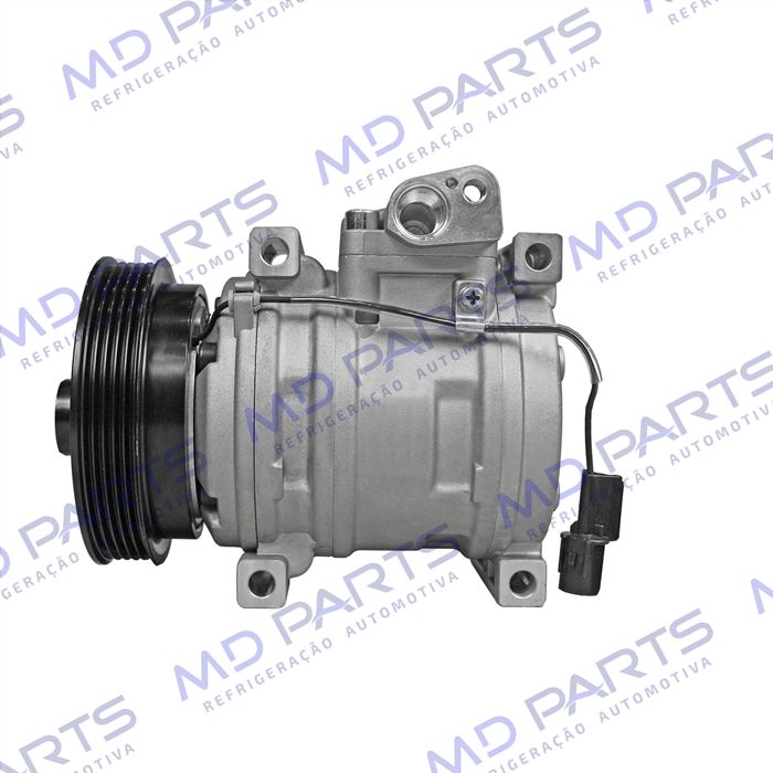 Compressor Modelo Halla HS09 Kia Picanto 1.0 Flex 4 Cilindros 2006> - 12 Volts Polia 5pk 121mm OEM: 977011Y000