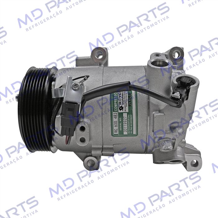 Compressor Honda Civic Motor 1.5 Turbo Geração 10 2017> - 12 Volts Polia 7pk 114mm OEM: 6CVC140E