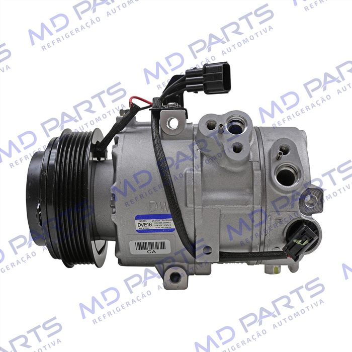 Compressor Modelo DVE16 Original Kia Sportage 2013>/ Hyundai IX35 2013> Flex - 12 Volts 6pk 120mm OEM: DWB977012S602