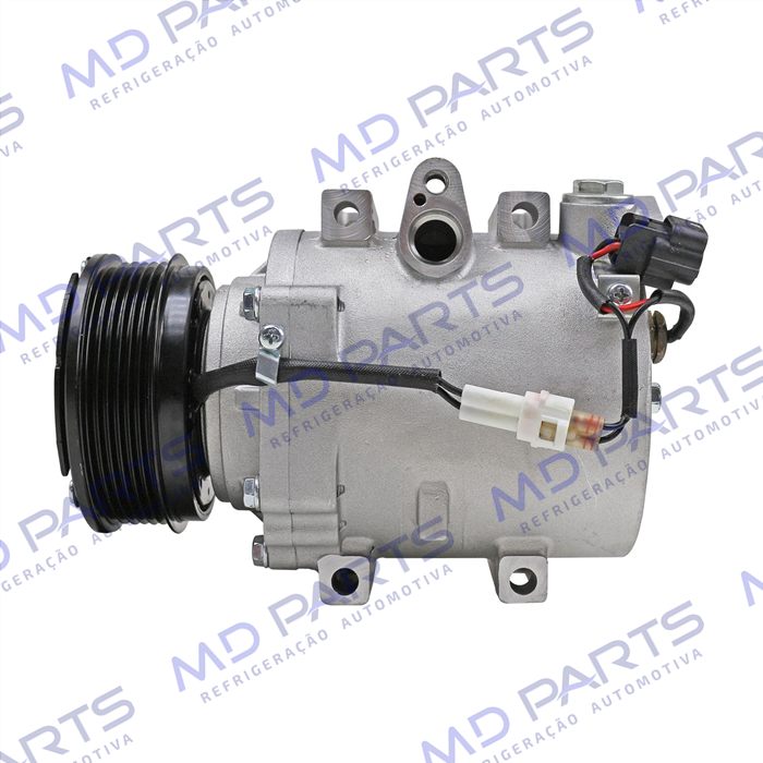 Compressor Chery Tiggo 2 Motor 1.5 2018>/ Tiggo 3X 2021>/ Tiggo 5X / Arrizo 5 - 12 Volts Polia 6pk 104mm OEM: J52-8103010BA