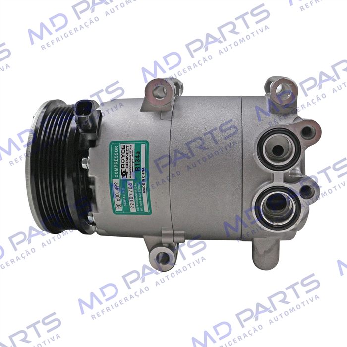 Compressor Ford Focus Motor 1.6 2013 Até 2015 - 12 Volts Polia 6pk 117mm OEM: AV61-19D629-C2C