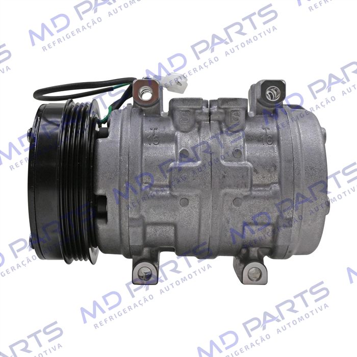 Compressor Modelo Denso 10P15 Caminhão Volkswagen Constellation Motor MAN 2012 > - 24 Volts Polia 4pk 125mm OEM: 2T2820803A