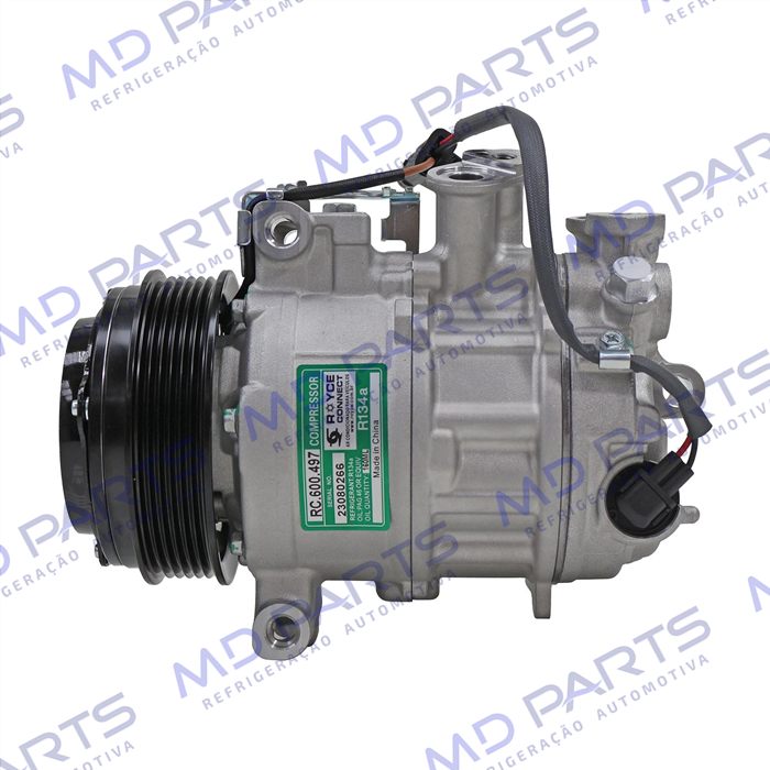 Compressor Modelo Sanden Mercedes Benz Sprinter 314/ 415/ 416/ 516 2020> - 12 Volts Polia 6pk 114mm OEM: A0008303902/ A0008303202/ A0008304400