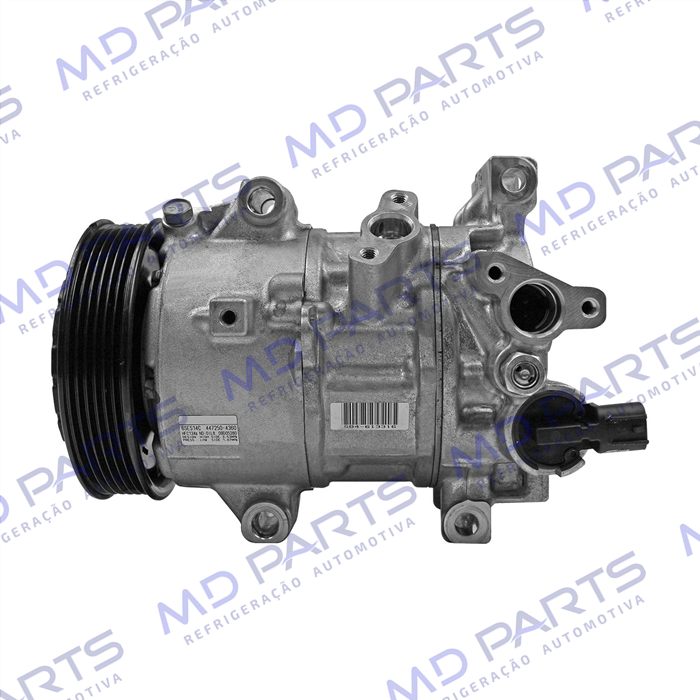 Compressor Modelo Denso 6SES14C Toyota Corolla 2020> Motor 2.0 Flex - 12 Volts Polia 6pk 125mm