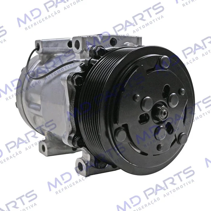 Compressor Modelo AA7H15AA Máquina Caterpillar Retroescavadeira 416/ 420/ 422/ 424 - 12 Volts Polia 8pk 123mm OEM: 395-2123/ 299-2212/ 300-4277 — foto 4