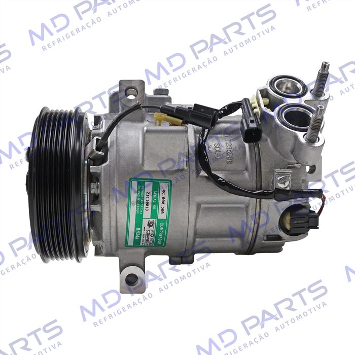 Compressor Volvo XC60 T5 Motor 2.0 2015> - 12 Volts Polia 6pk 123mm OEM: P31449067