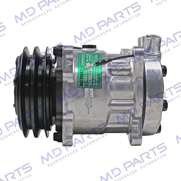 Compressor Modelo Sanden 7H13 7312 8 Orelhas - 12 Volts Polia 2A 125mm