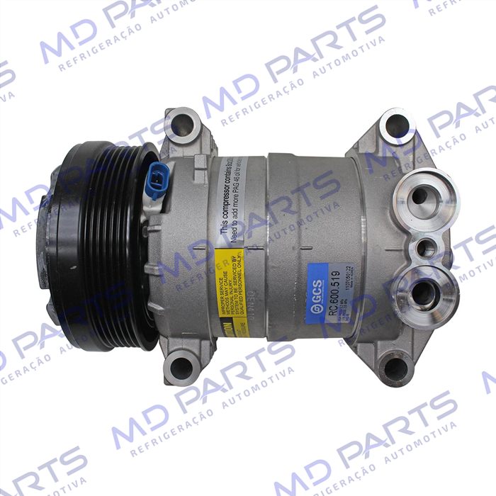 Compressor Modelo H6 S10/ Blazer 4.3 V6 R134a - 12 Volts Polia 6pk 131mm OEM: 1136519