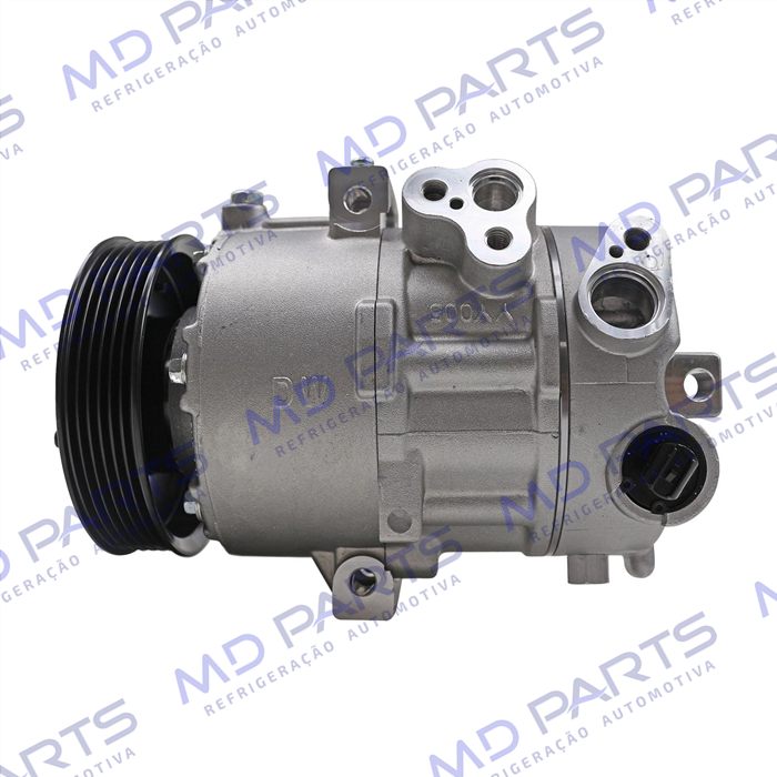 Compressor Modelo Doowon DVE 16N Hyundai Creta 2.0 2017>/ Kia Sportage Motor 2.0 2017 Até 2020 - Conexão 19MM - 12 Volts Polia 6pk 120mm