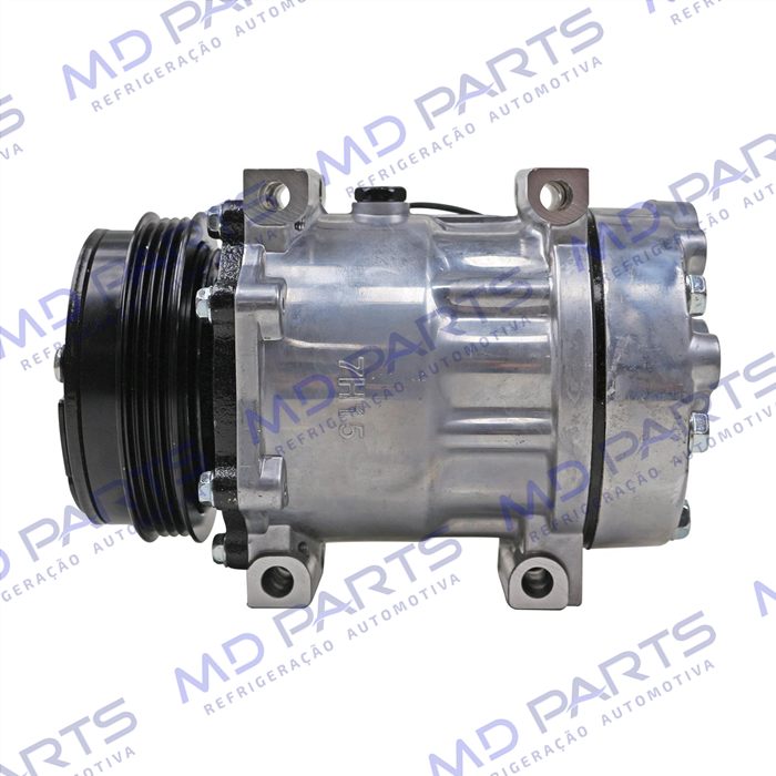 Compressor 6021 AA7H15AA Máquina Trator New Holland T6.110/ T7.175/ T7.205/ PUMA 135 - 12 Volts Polia 4pk 118mm OEM: 47808999