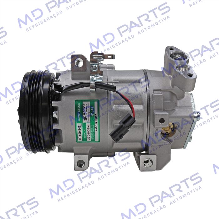 Compressor Modelo Valeo Renault Logan / Sandero 1.0 2014 Até 2018 - 12 Volts Polia 4pk OEM: 926006775R