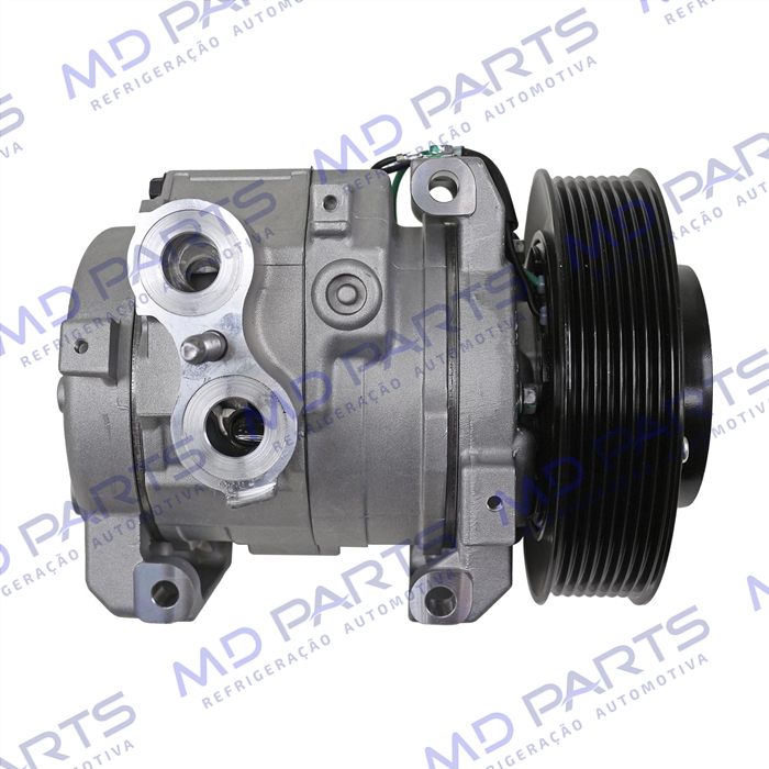 Compressor Modelo Denso 10S15 Caminhão Mercedes Benz New Actros 2553/ 2653/ 2651 2022> - 24 Volts Polia 8pk 145mm OEM: A0042304111