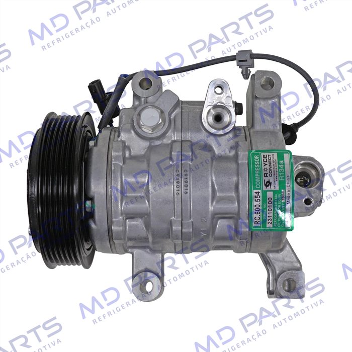 Compressor Modelo Denso 10SRE11C Honda City 1.5 Aspirado 2022> - 12 Volts Polia 6pk OEM: BC447280-5980