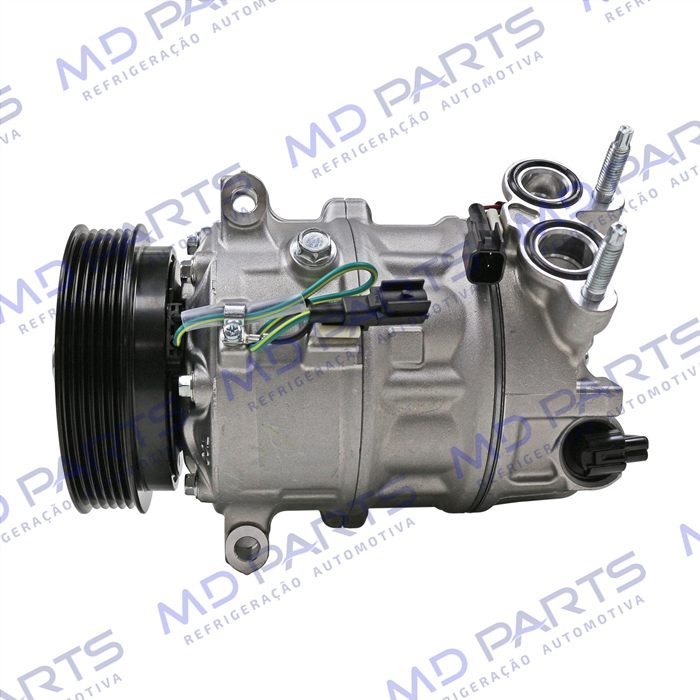 Compressor Volvo XC90 T6 Gasolina 2015 Até 2021/ Volvo S60 T4 2018 - 12 Volts Polia 6pk 123mm