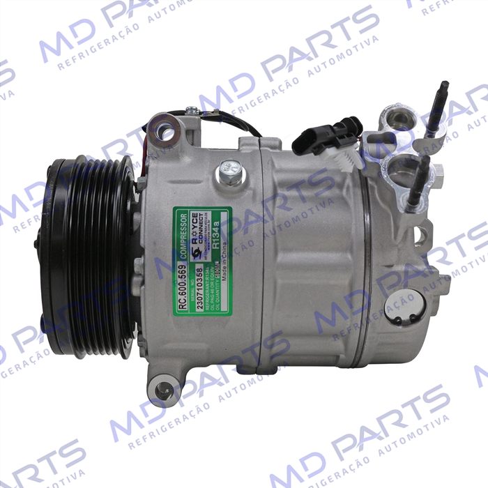 Compressor Modelo Sanden PXC16 Land Rover Discovery Sport 2.0 Diesel 2016> - 12 Volts Polia 6pk OEM: CPLA19D629BH