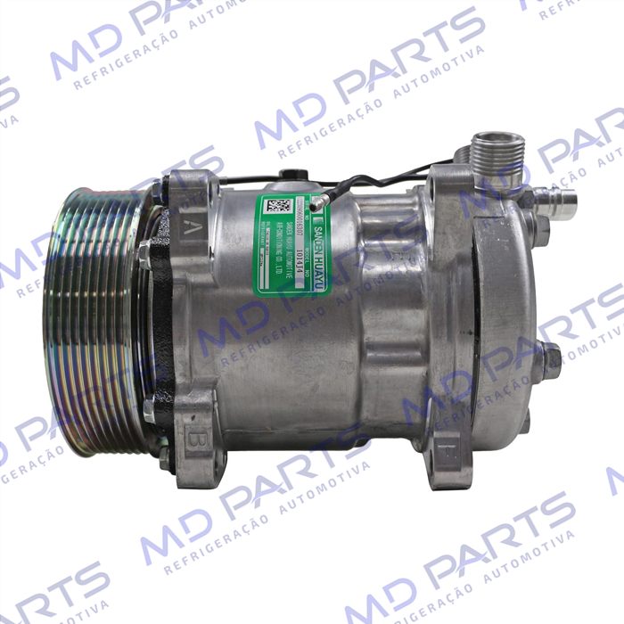 Compressor SANDEN 5H14 Universal R134a 8 Orelhas - 12 Volts Polia 8pk 130mm