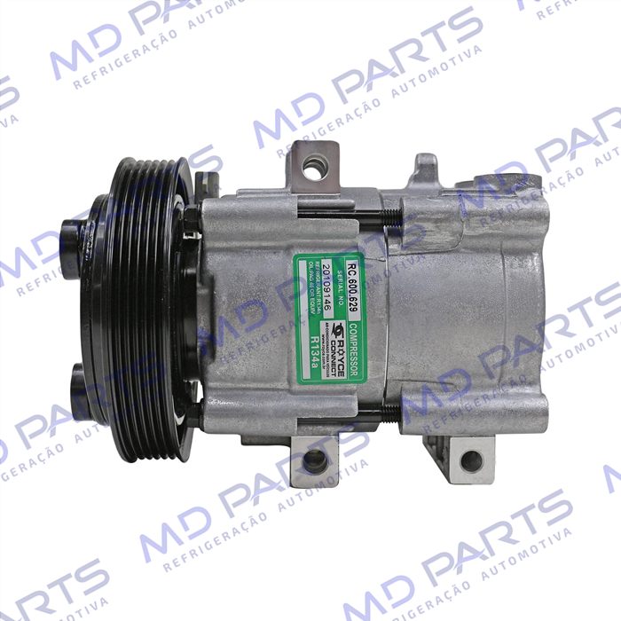Compressor Fic Ford FS10 FX15 Fiesta / Ka / F250 Gasolina / Ecosport 1.6/ Hyundai Elantra - 12 Volts Polia 6pk 148mm R134a