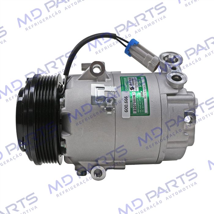 Compressor Modelo Delphi CVC Máquina Agricola Jacto Uniport - 12 Volts Polia 6pk 114mm
