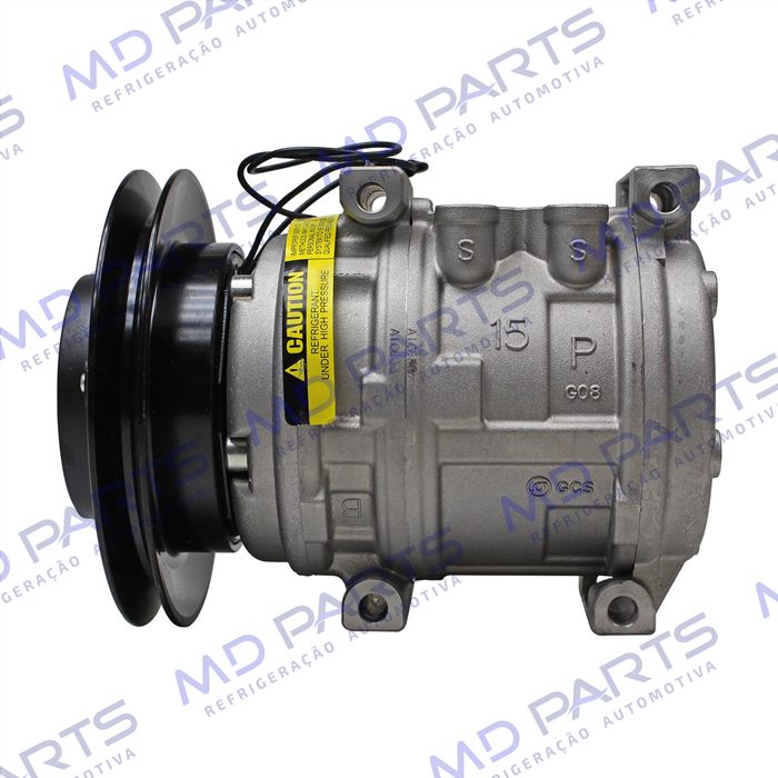 Compressor 10PA15 Modelo 10P15 Toyota Bandeirantes R134a - 12 Volts Polia Canal 1A 152mm