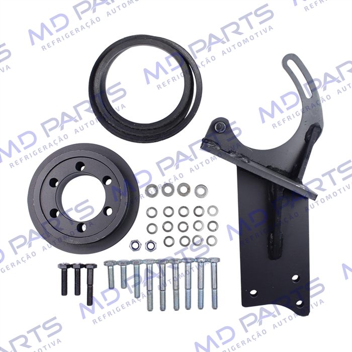 Suporte do Compressor Modelo 5H14/7H15 Polia 2A Caminhão M.B 1218/1418/1618 Instalação Kit Não Eletrônico