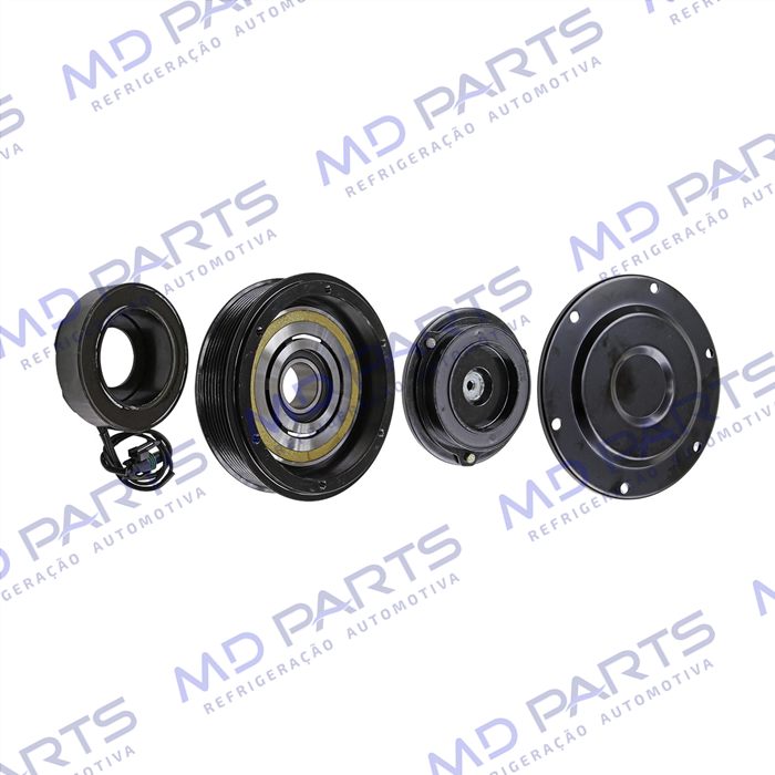 Conjunto de Embreagem do Compressor Denso 10PA17 Máquina John Deere - 12 Volts Polia 8pk 145mm OEM: RE52508/ DQ51064