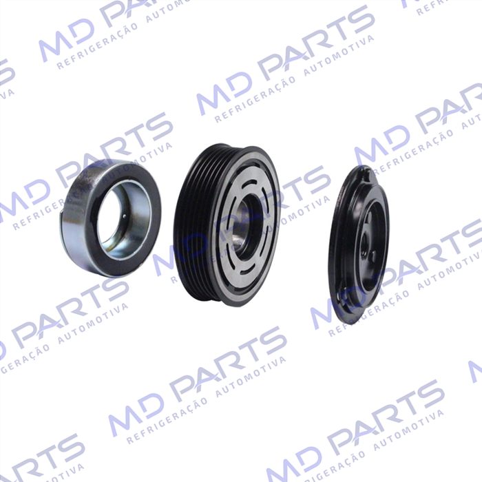 Conjunto de Embreagem do Compressor Delphi CVC Volkswagen Fox - 12 Volts Polia 6pk 114mm