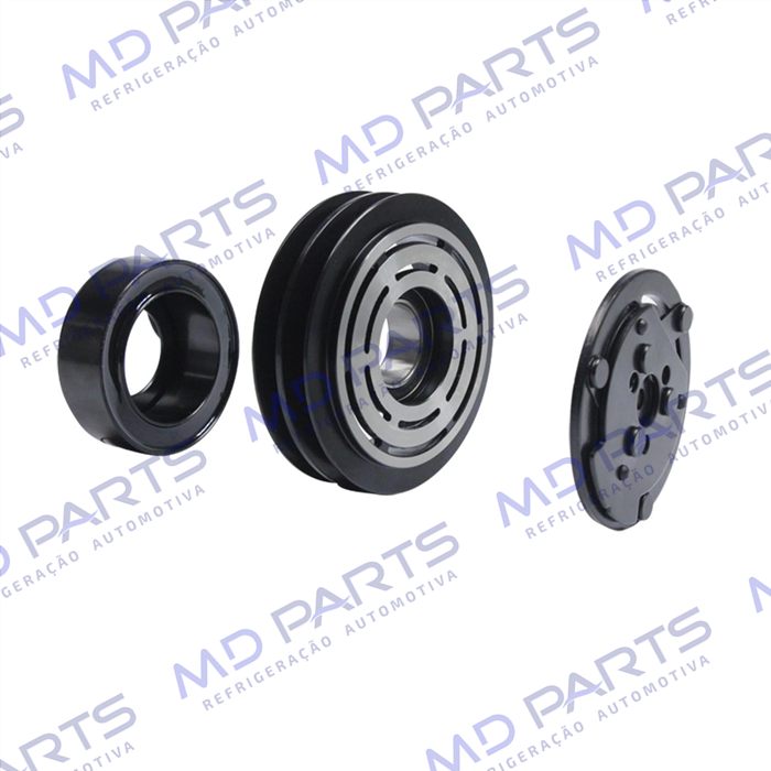 Conjunto de Embreagem do Compressor Sanden 7H15 24 Volts Polia 2A 132mm