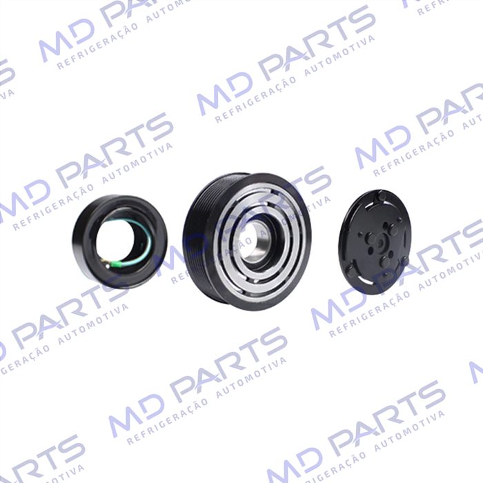 Conjunto de Embreagem do Compressor Sanden 7H15/ 5H15/ SE507 - 24 Volts Polia 8PK 119mm