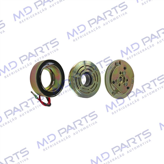 Conjunto de Embreagem do Compressor 7B10 - 12 Volts Polia Canal 1A 115mm