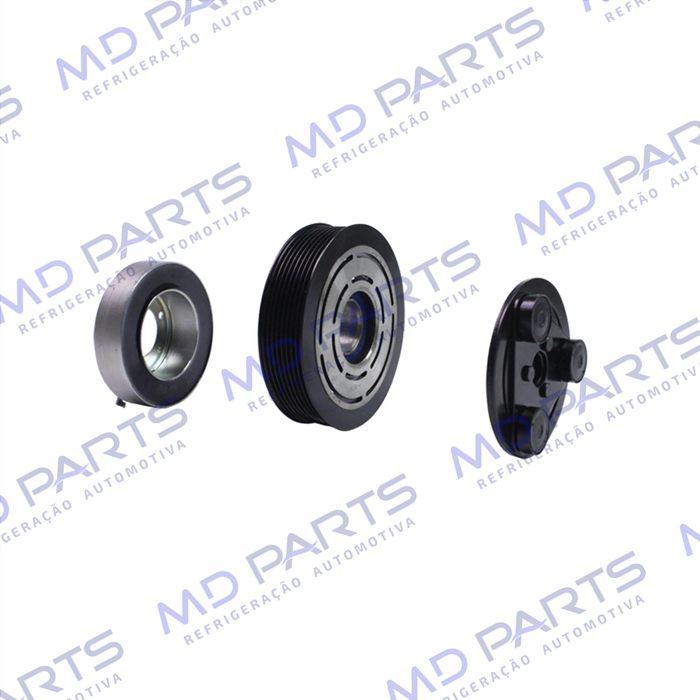 Conjunto de Embreagem do Compressor Seltec TM21HD Tama 12 Volts Polia 8pk 141mm