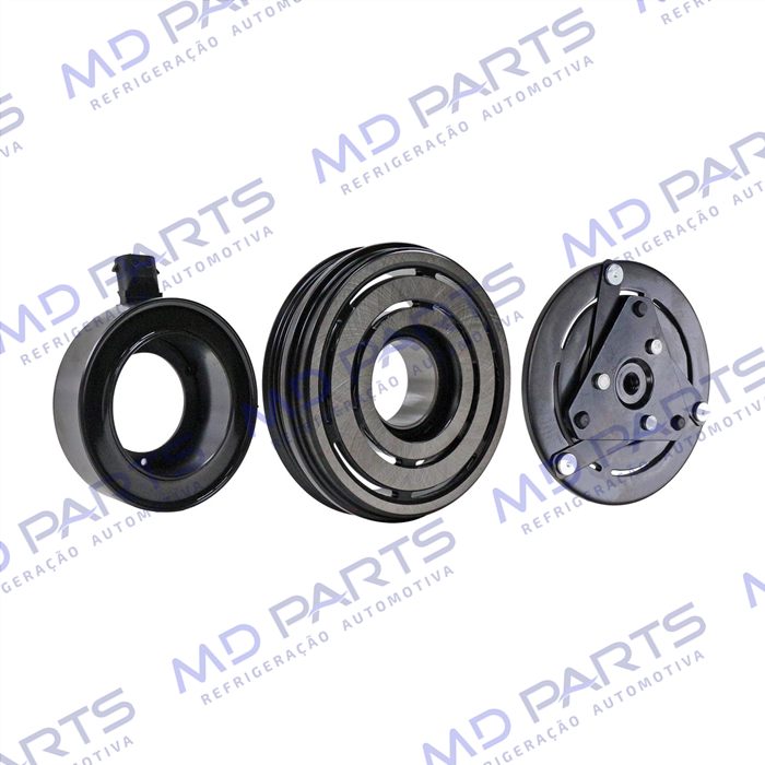 Conjunto de Embreagem do Compressor Delphi/Mahle RC.600.108 Volkswagen Fox / Gol G5 - 12 Volts Polia 3pk 114mm