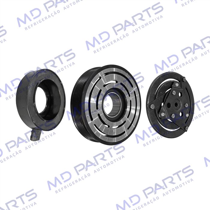 Conjunto de Embreagem do Compressor CVC Delphi 20069 Renault Megane 2.0 - 12 Volts Polia 7pk 119mm