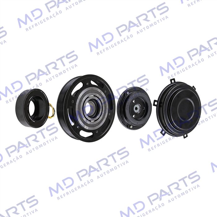 Conjunto de Embreagem do Compressor RC.600.173 Sanden 7H15 Caminhão Volvo - 24 Volts Polia 8pk 180mm OEM: 20779978