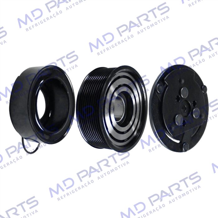 Conjunto de Embreagem do Compressor RC.600.189 7H15 Máquina New Holland - 12 Volts Polia 10pk 120mm