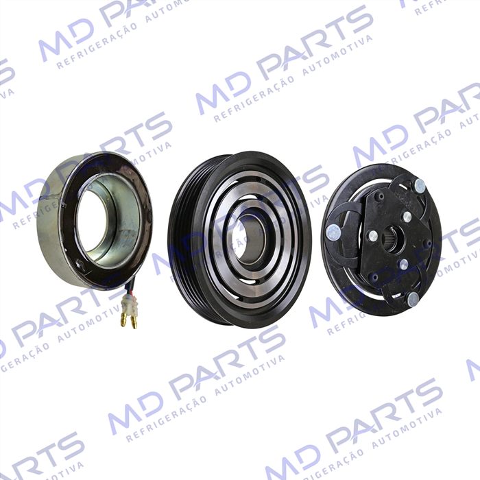 Conjunto de Embreagem do Compressor Calsonic Fiat Uno / Palio / Novo Uno 12 Volts Polia 5pk 119mm