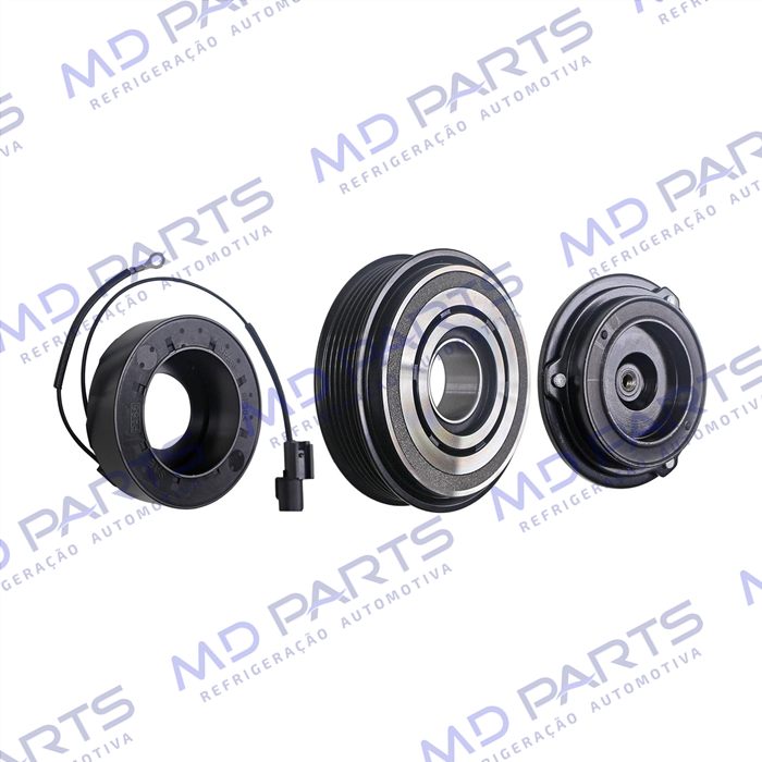 Conjunto de Embreagem do Compressor DF13 Hyundai HB20 Motor 1.6 - 12 Volts Polia 6pk