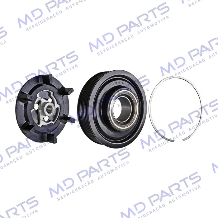 Conjunto de Embreagem do Compressor Denso 6SEU12C ND2 6QO820803D Volkswagen Polo Novo do Compressor RC.600.361 - 12 Volts Polia 6pk 115mm