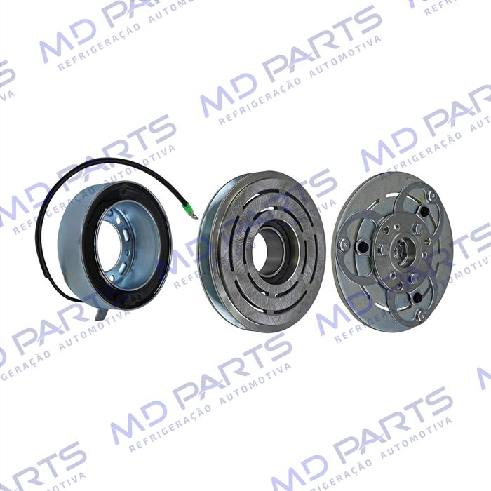 Conjunto de Embreagem do Compressor RC.600.383 Modelo Valeo Mitsubishi L200 Sport - 12 Volts Polia Canal 1A 125mm