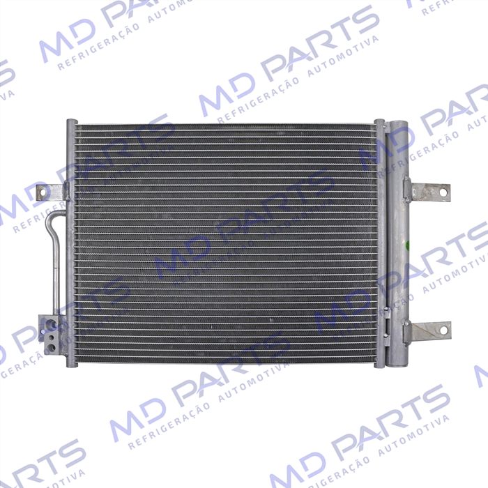 Condensador Fiat Palio/Siena/Strada Motor Fire 1.0 e 1.4 2008>/ Palio/Siena Motor E-Torq Modelo Denso Sistema Behr Fluxo Paralelo OEM: 51834975