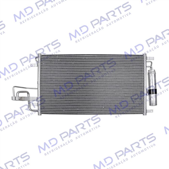 Condensador Hyundai Tucson 2005 Até 2010 / Kia Sportage 2005 Até 2010 2.0 / 2.7 Fluxo Paralelo OEM: 976062E000
