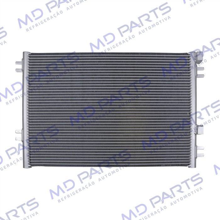 Condensador Máquina Pá Carregadeira Volvo L60F/ L70F/ L90F/ L110F/ L120F/ L150G/ L180G/ L220G/ L250G/ L350F Fluxo Paralelo OEM: 16232085 / 16235278