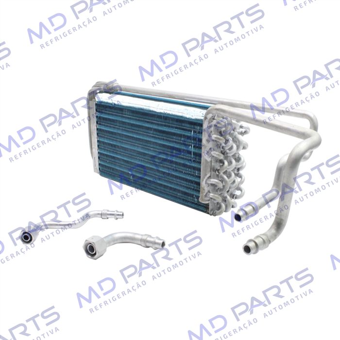 Evaporador Caminhão Scania PGR <2007 Válvula Block Para Instalação Tubo Aletas - A/A