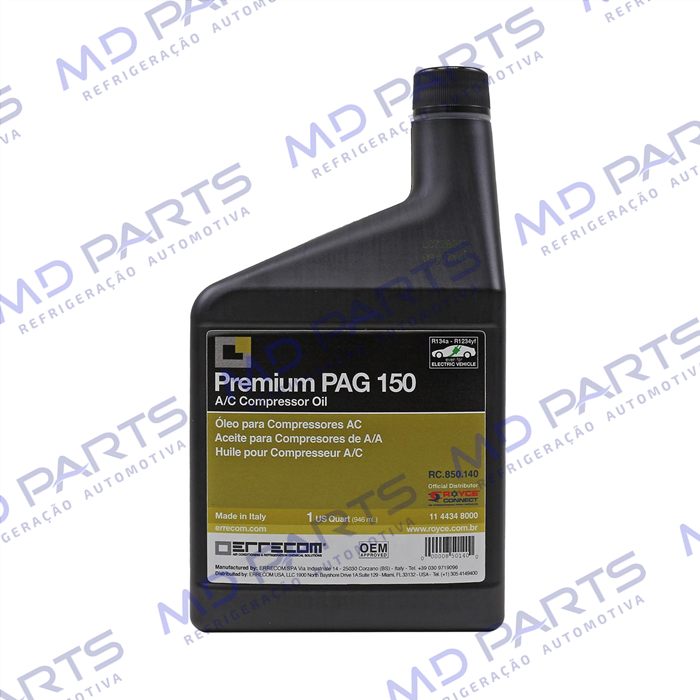 Óleo para Compressor ERRECOM R134a PAG 150 946ml